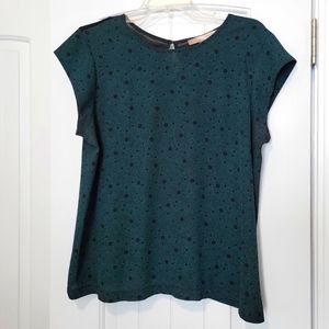 Green and Black Mesh Back Shirt